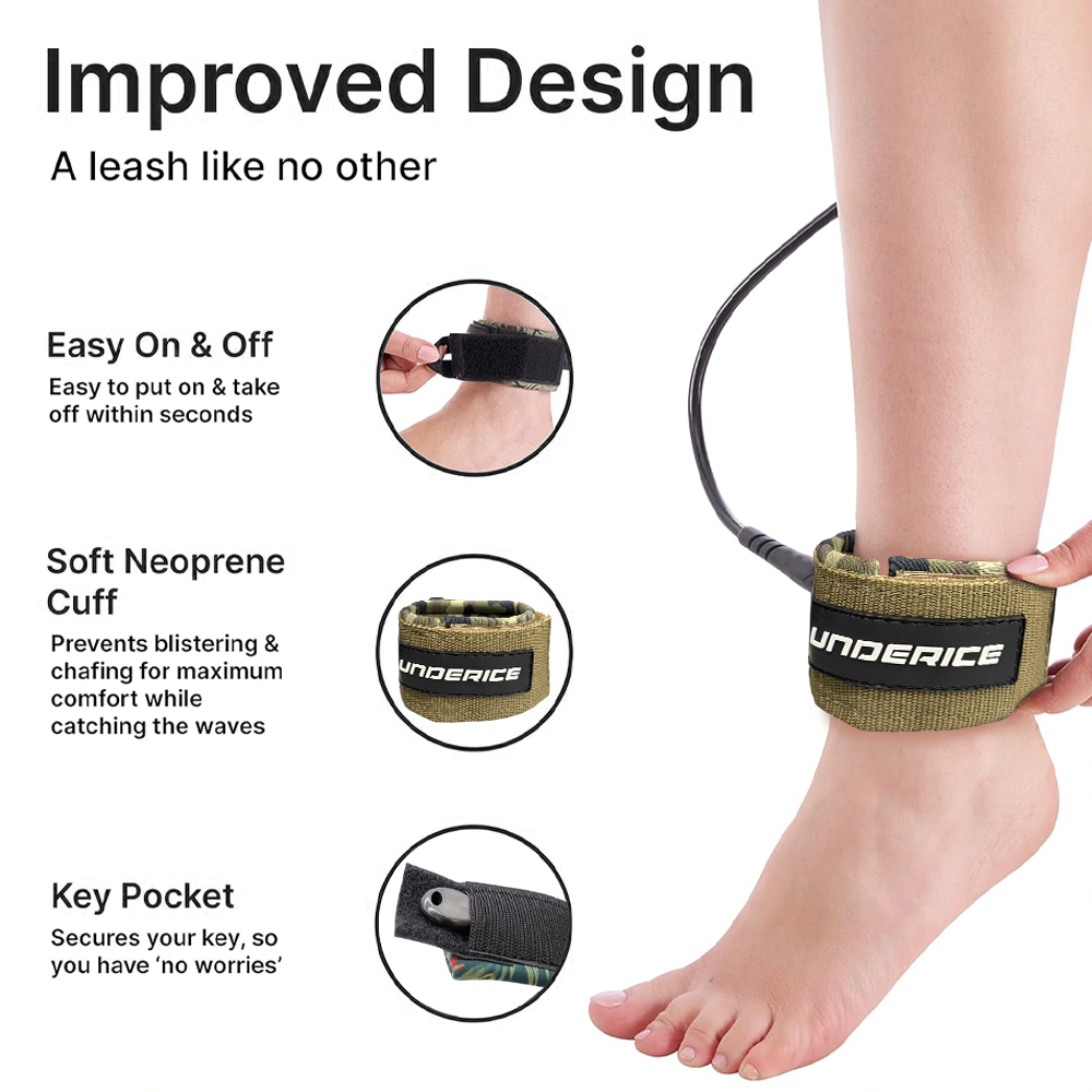 UICE Surfboard Leash 6-9ft SUP - Stand Up Paddle Leash ulasan dan harga
